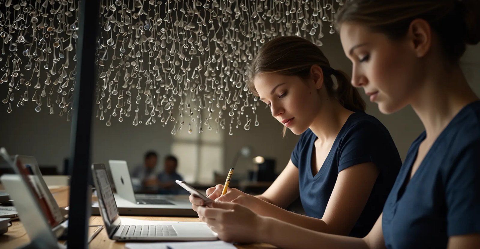 Medical professionals working on claims